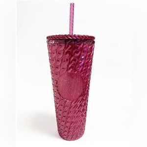 Starbucks Limited Edition Chained Link Burgundy 24 oz Tumbler